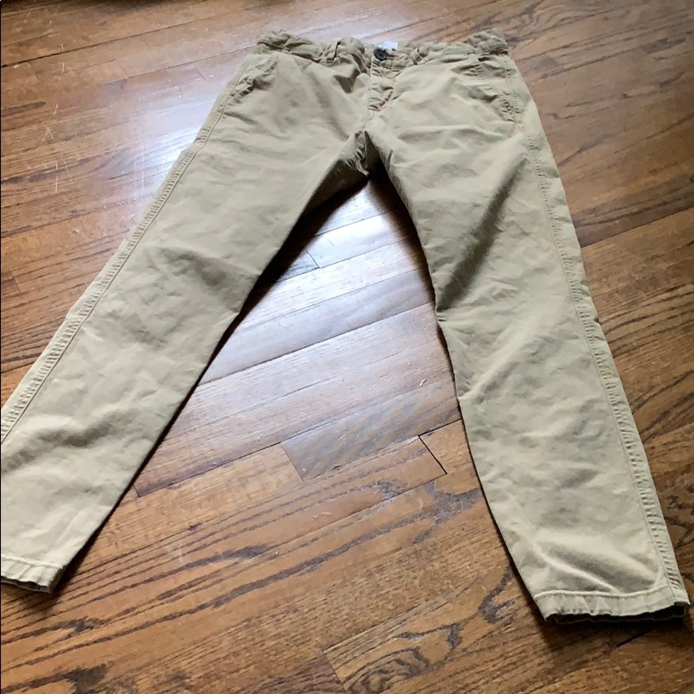 H&M Skinny Fit Stretch Khaki Pants